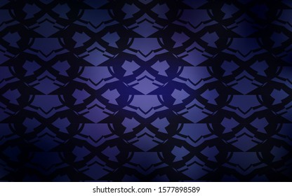 Dark Purple vector layout with bright stars. Blurred decorative design in simple style with stars. Pattern for new year ad, booklets.