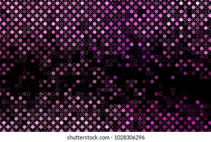 Dark Purple vector  layout with circle shapes. Abstract illustration with colored bubbles in nature style. Completely new template for your brand book.