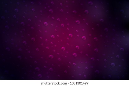Dark Purple vector layout with circle shapes. Illustration with set of shining colorful abstract circles. Beautiful design for your business natural advert.