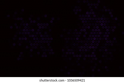Dark Purple vector  layout with circle shapes. Abstract illustration with colored bubbles in nature style. Beautiful design for your business natural advert.