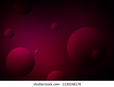 Dark Purple vector layout with circle shapes. Blurred decorative design in abstract style with bubbles. The pattern can be used for ads, leaflets of liquid.