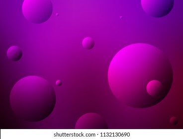 Dark Purple vector layout with circle shapes. Beautiful colored illustration with blurred circles in nature style. Beautiful design for your business natural advert.