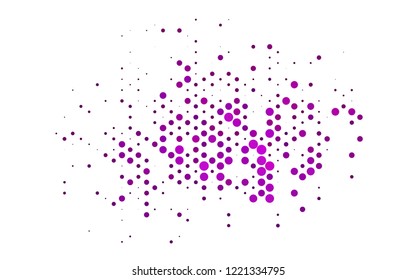 Dark Purple vector layout with circle spots. Colorful illustration with blurred circles in nature style. Pattern for beautiful websites.