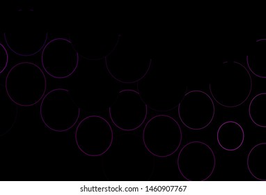 Dark Purple vector layout with circle shapes. Abstract illustration with colored bubbles in nature style. Completely new template for your brand book.
