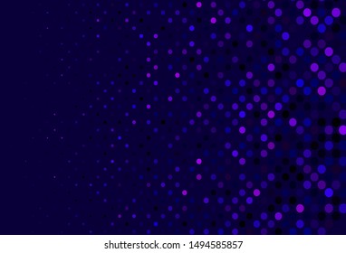 Dark Purple vector layout with circle shapes. Abstract illustration with colored bubbles in nature style. Design for posters, banners.
