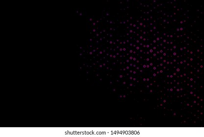 Dark Purple vector layout with circle shapes. Abstract illustration with colored bubbles in nature style. Pattern for ads, leaflets.