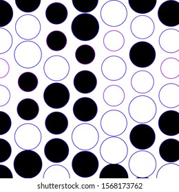 Dark Purple vector layout with circle shapes. Illustration with set of shining colorful abstract spheres. Design for posters, banners.