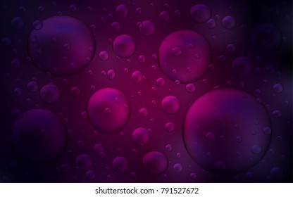 Dark Purple vector layout with circle shapes. Abstract illustration with colored bubbles in nature style. Completely new template for your brand book.