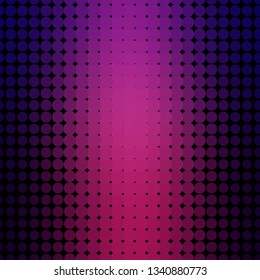 Dark Purple vector layout with circles. Abstract colorful disks on simple gradient background. Pattern for business ads.