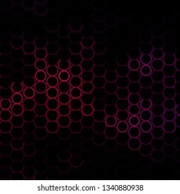 Dark Purple vector layout with circles. Abstract decorative design in gradient style with bubbles. Design for your commercials.