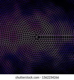 Dark Purple vector layout with circles. Illustration with set of shining colorful abstract spheres. Design for posters, banners.