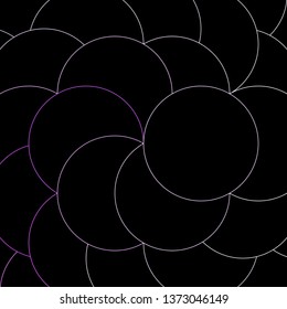 Dark Purple vector layout with circles. Abstract colorful disks on simple gradient background. Design for your commercials.