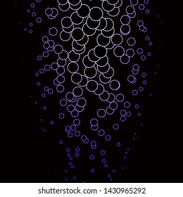 Dark Purple vector layout with circles. Modern abstract illustration with colorful circle shapes. Design for posters, banners.