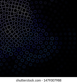 Dark Purple vector layout with circles. Abstract decorative design in gradient style with bubbles. Pattern for websites, landing pages.