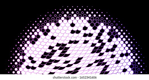 Diseño vector púrpura oscuro con círculos. Ilustración abstracta moderna con formas de círculo coloridas. Diseño para afiches, pancartas.