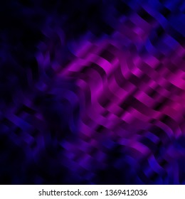 Dark Purple vector layout with circular arc. Bright illustration with gradient circular arcs. Pattern for busines booklets, leaflets