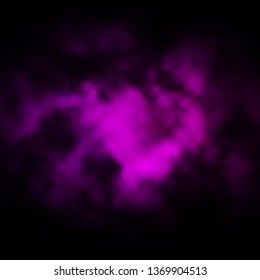 Dark Purple vector layout with cloudscape. Shining illustration with abstract gradient clouds. Template for landing pages.