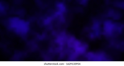 Dark Purple vector layout with cloudscape. Shining illustration with abstract gradient clouds. Pattern for your booklets, leaflets.