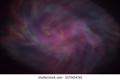 Dark Purple vector layout with cosmic stars. Space stars on blurred abstract background with gradient. Smart design for your business advert.