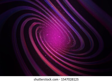 Dark Purple vector layout with cosmic stars. Modern abstract illustration with Big Dipper stars. Best design for your ad, poster, banner.