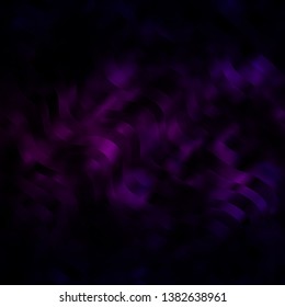 Dark Purple vector layout with curves. Colorful geometric sample with gradient curves.  Pattern for booklets, leaflets.