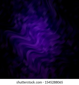 Dark Purple vector layout with curves. Colorful geometric sample with gradient curves.  Best design for your ad, poster, banner.