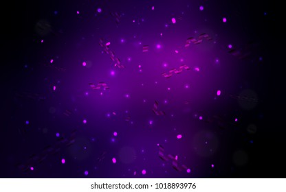 Dark Purple vector layout with festival confetti. Blurred decorative design in anniversary style with confetti. The template can be used as a background for postcards.