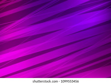 Dark Purple vector layout with flat lines. Modern geometrical abstract illustration with staves. The pattern can be used as ads, poster, banner for commercial.