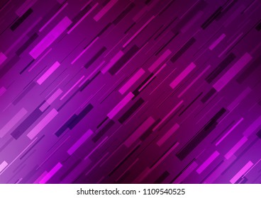 Dark Purple vector layout with flat lines. Modern geometrical abstract illustration with staves. The pattern can be used as ads, poster, banner for commercial.