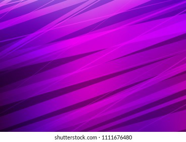 Dark Purple vector layout with flat lines. Modern geometrical abstract illustration with staves. The pattern can be used as ads, poster, banner for commercial.