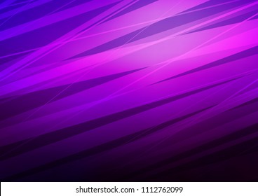 Dark Purple vector layout with flat lines. Blurred decorative design in simple style with lines. The template can be used as a background.