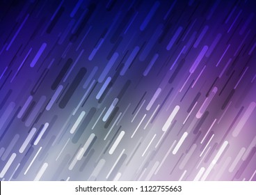 Dark Purple vector layout with flat diagonal lines. Lines on blurred abstract background with gradient. The pattern can be used for business ad, booklets, leaflets