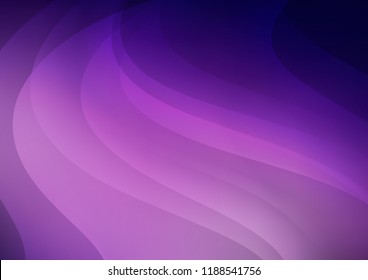 Dark Purple vector layout with flat lines. Lines on blurred abstract background with gradient. The template can be used as a background.