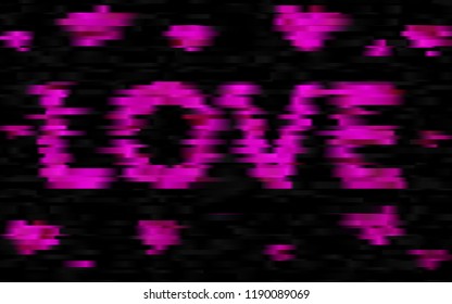 Dark Purple vector layout with flat lines. Lines on blurred abstract background with gradient. The pattern can be used for websites.
