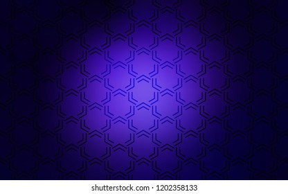 Dark Purple vector layout with flat lines. Decorative shining illustration with lines on abstract template. Best design for your ad, poster, banner.