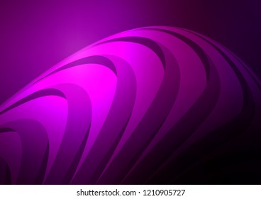 Dark Purple vector layout with flat lines. Lines on blurred abstract background with gradient. The template can be used as a background.
