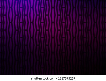 Dark Purple vector layout with flat lines. Modern geometrical abstract illustration with staves. The pattern can be used as ads, poster, banner for commercial.