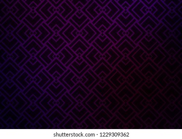 Dark Purple vector layout with flat lines. Modern geometrical abstract illustration with staves. Backdrop for TV commercials.