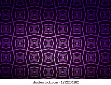 Dark Purple vector layout with flat lines. Shining colored illustration with narrow lines. Pattern for business booklets, leaflets.