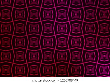 Dark Purple vector layout with flat lines. Lines on blurred abstract background with gradient. Pattern for websites, landing pages.