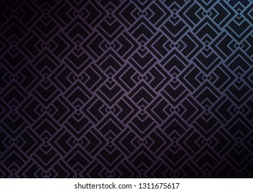 Dark Purple vector layout with flat lines. Lines on blurred abstract background with gradient. Pattern for websites, landing pages.