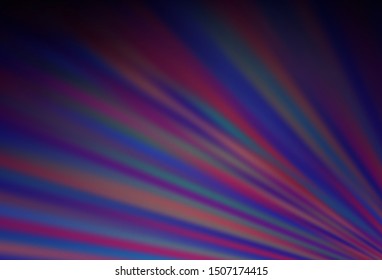 Dark Purple vector layout with flat lines. Glitter abstract illustration with colored sticks. Pattern for ads, posters, banners.