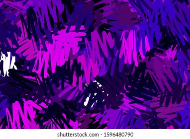 Dark Purple vector layout with flat lines. Modern geometrical abstract illustration with Lines. Pattern for ad, booklets, leaflets.