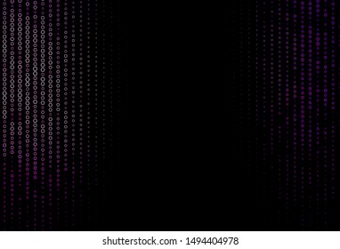 Dark Purple vector layout with hexagonal shapes. Colorful hexagons on abstract backdrop. New design for website's poster, banner.
