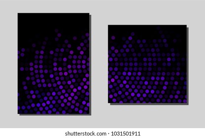 Dark Purple vector layout for Leaflets. Beautiful colored sample in A4 size. Beautiful design for cover of notepads.