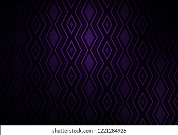 Dark Purple vector layout with lines, rectangle. Glitter abstract illustration with colorful lines, rhombuses. Pattern for business booklets, leaflets.