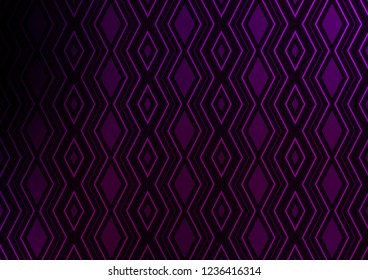 Dark Purple vector layout with lines, rectangle. Colorful decorative design in simple style with lines, rhombuses. Backdrop for TV commercials.