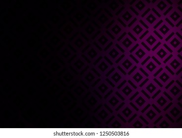 Dark Purple vector layout with lines, rectangle. Colorful illustration with lines, cubes on abstract template. Backdrop for TV commercials.