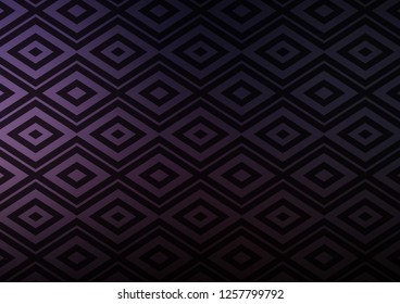 Dark Purple vector layout with lines, rectangle. Colorful decorative design in simple style with lines, rhombuses. Pattern for websites, landing pages.