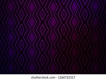 Dark Purple vector layout with lines, rectangle. Modern geometric abstract illustration with lines, squares. Smart design for your business advert.